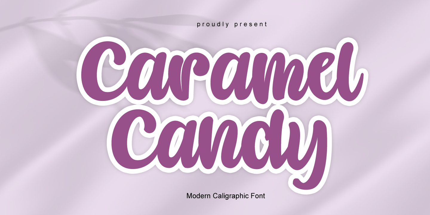 Schriftart Caramel Candy